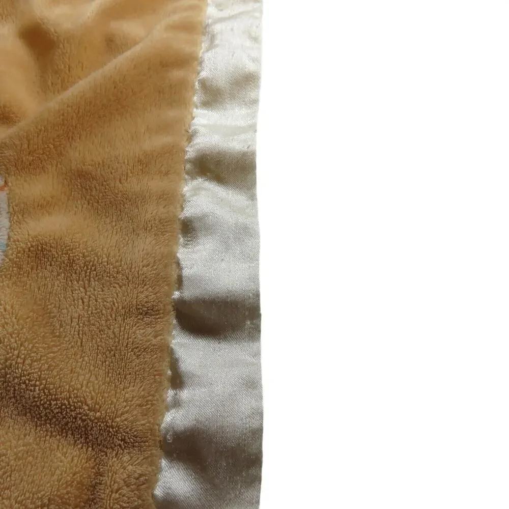 Douglas Baby Fox Lovey Security Blanket Woodland Mushrooms Satin Trim Blankie